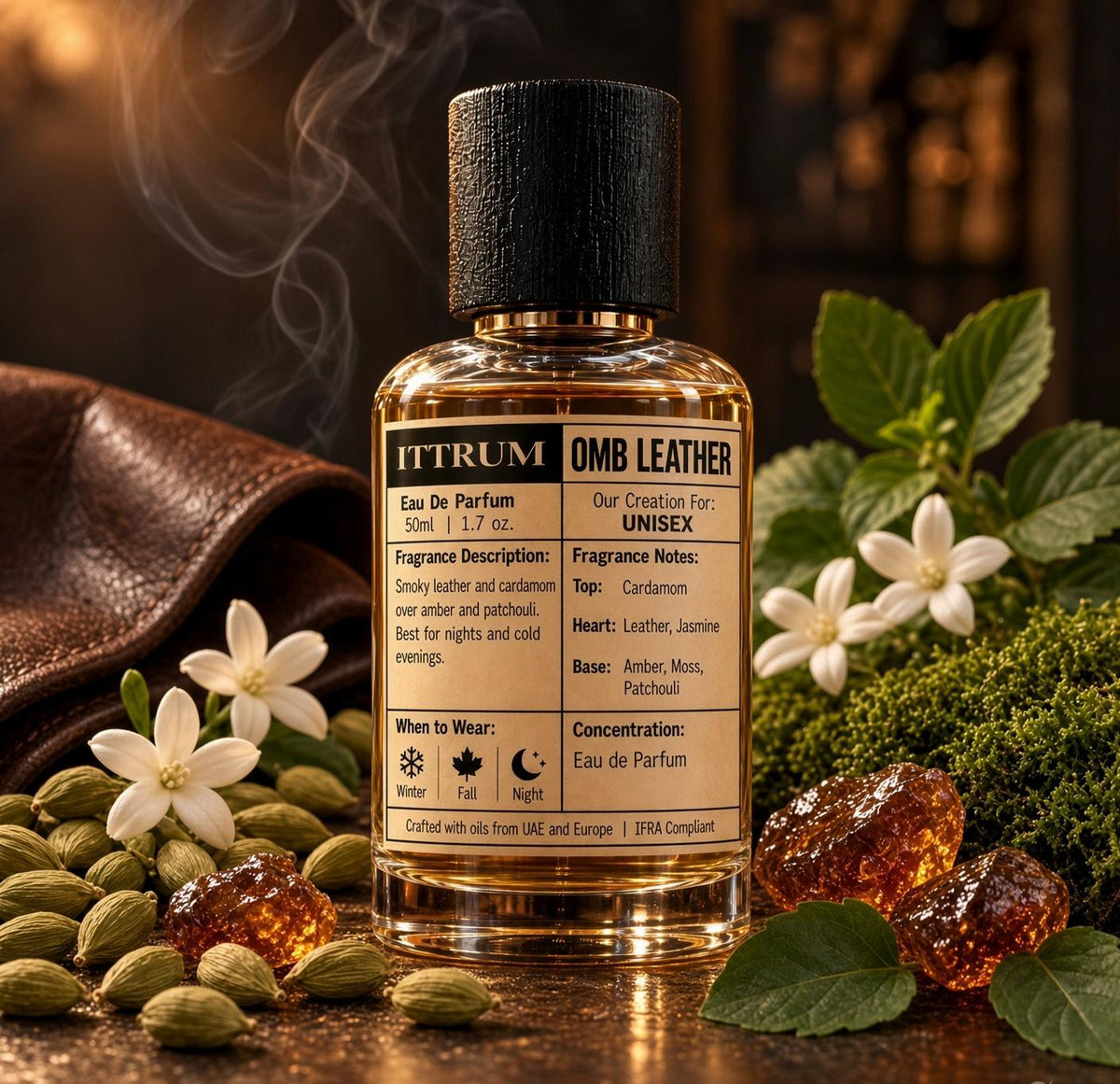 OMB LEATHER Eau de Parfum 50ml by ittrum