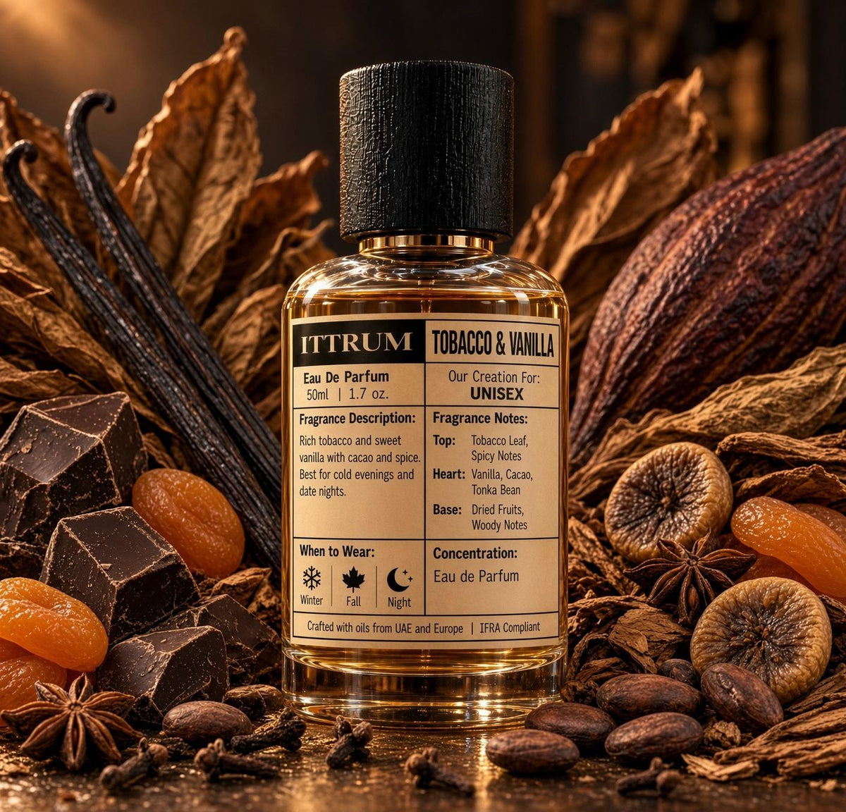 TOBACCO & VANILLA Eau de Parfum 50ml by ittrum